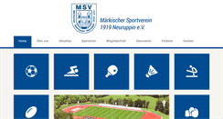 Desktop Screenshot of msv.neuruppin.de